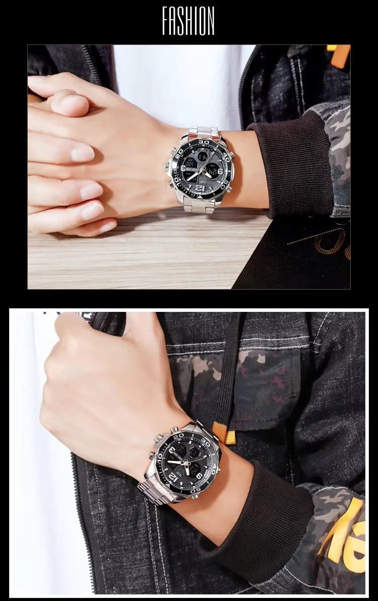 Skmei - 1649 - MultiFunctional Watch - Silver - Dials Watche