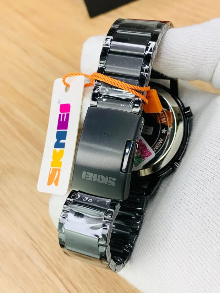 Skmei - 1652 (Chain) - Multifunctional Waterproof - Black Black