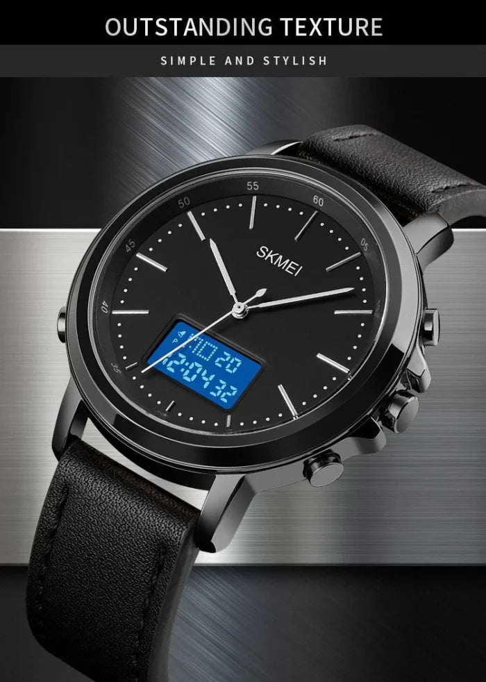 Skmei - 1652 (Strap) - Multifunctional Waterproof - Black White