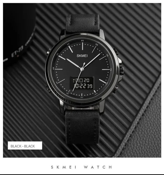 Skmei - 1652 (Strap) - Multifunctional Waterproof - Black White