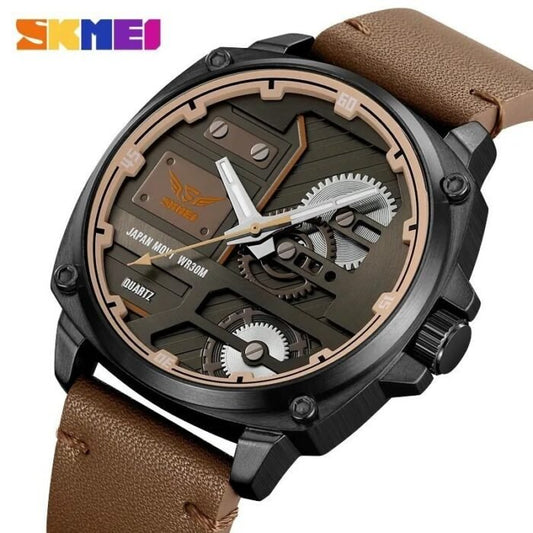 Skmei - 2289 - Wristwatch Waterproof- Black/Light Brown