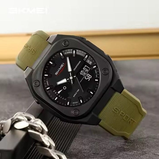 Skmei - 2328 - Digital Analog - Army Green