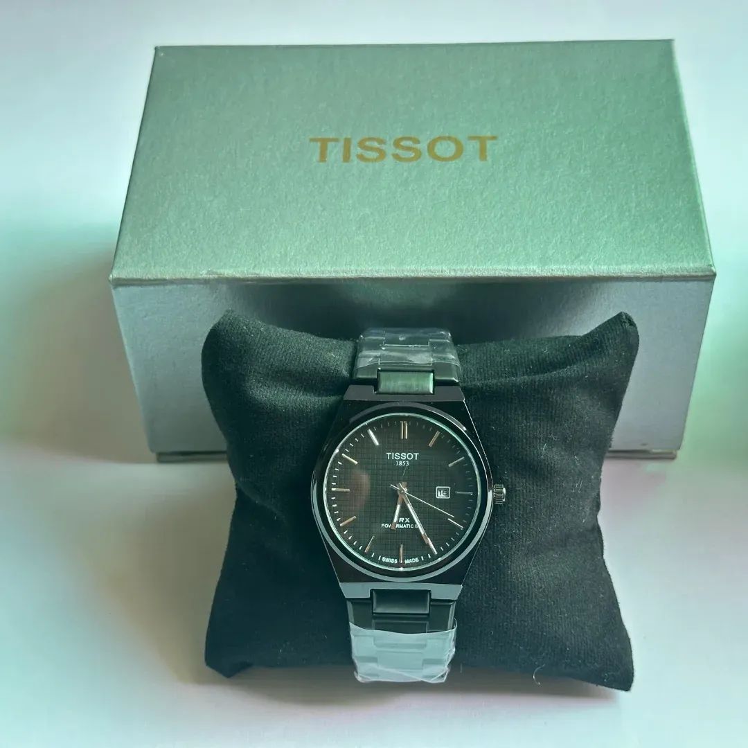 TISSOT PRX 1853 BLACK CHAIN WITH BLACK DIAL