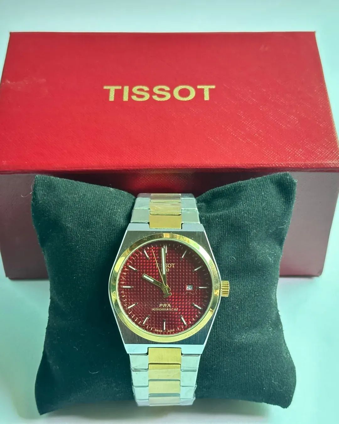 TISSOT PRX 1853 SILVER & GOLDEN CHAIN