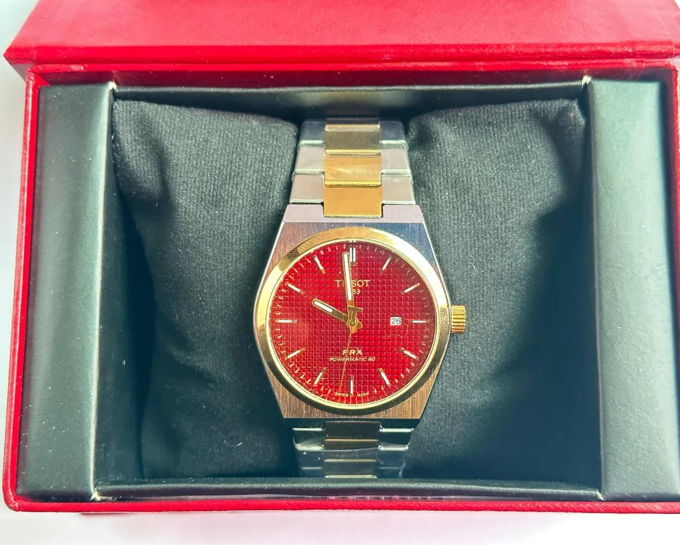 TISSOT PRX 1853 SILVER & GOLDEN CHAIN