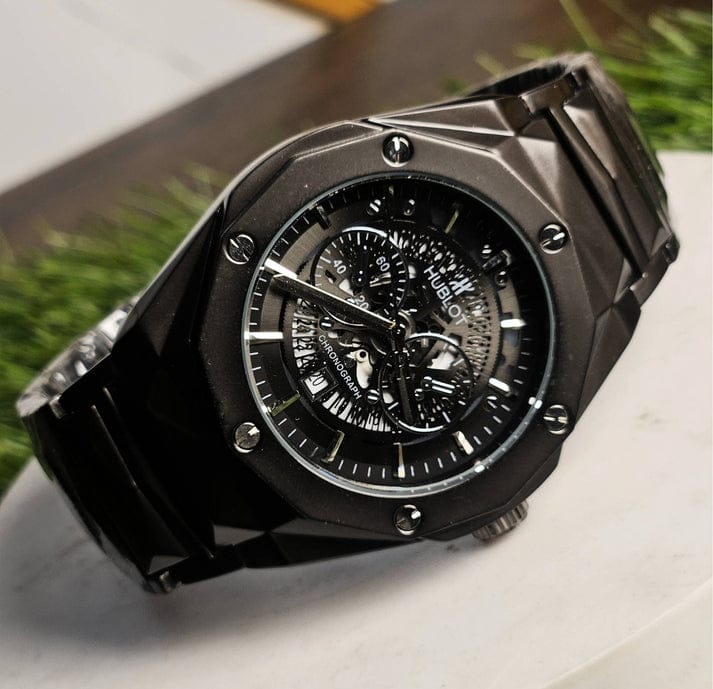 Hublot Diamond Cut Skeleton Watch
