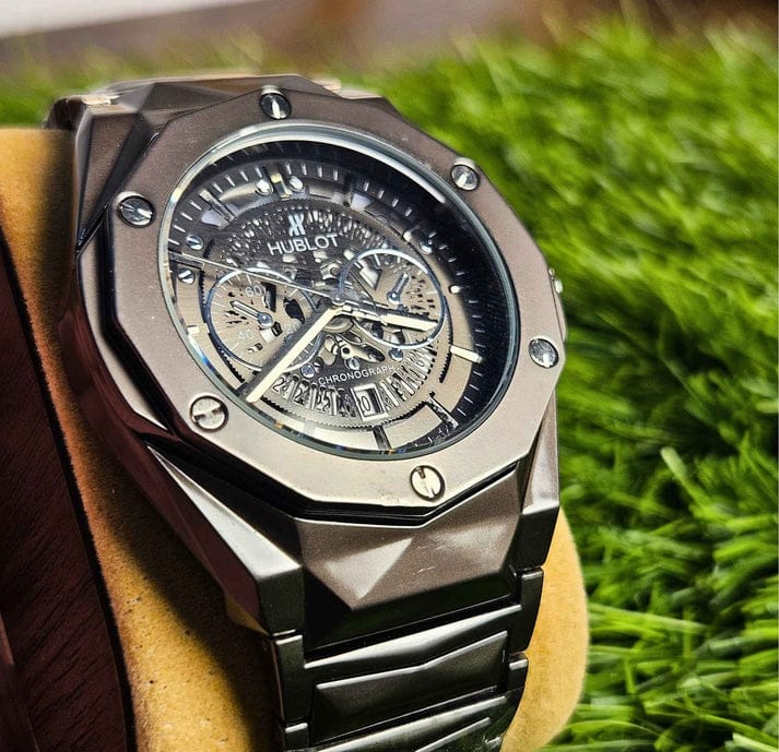 Hublot Diamond Cut Skeleton Watch