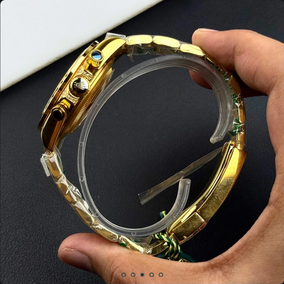 RLX – Chronograph Watch – Stone Dial – Stainless Steel – L-128