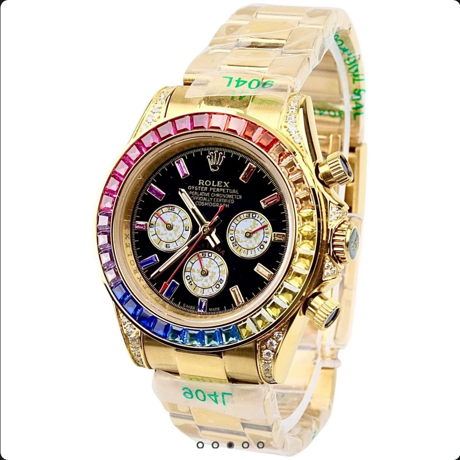 RLX – Chronograph Watch – Stone Dial – Stainless Steel – L-128