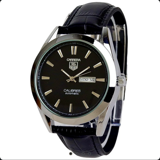 Carrera Calibre 5 – Luxury Swiss Watch – Leather Strap – S-734