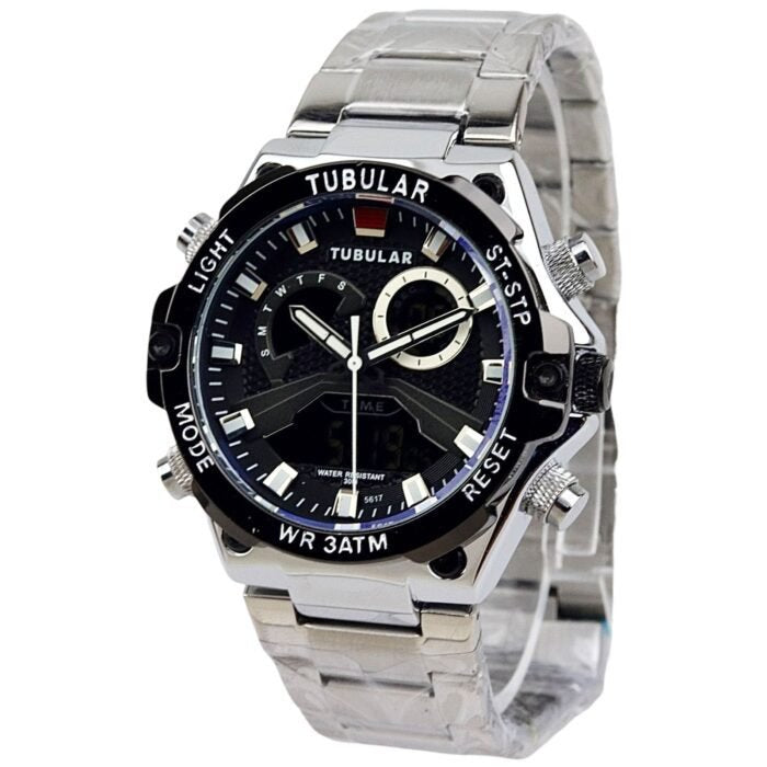 Tubular - Analog/Digital Watch - Stainless Steel - TB-131