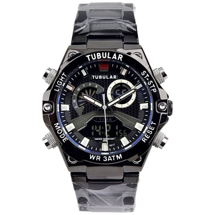 Tubular - Analog/Digital Watch - Stainless Steel - TB-132