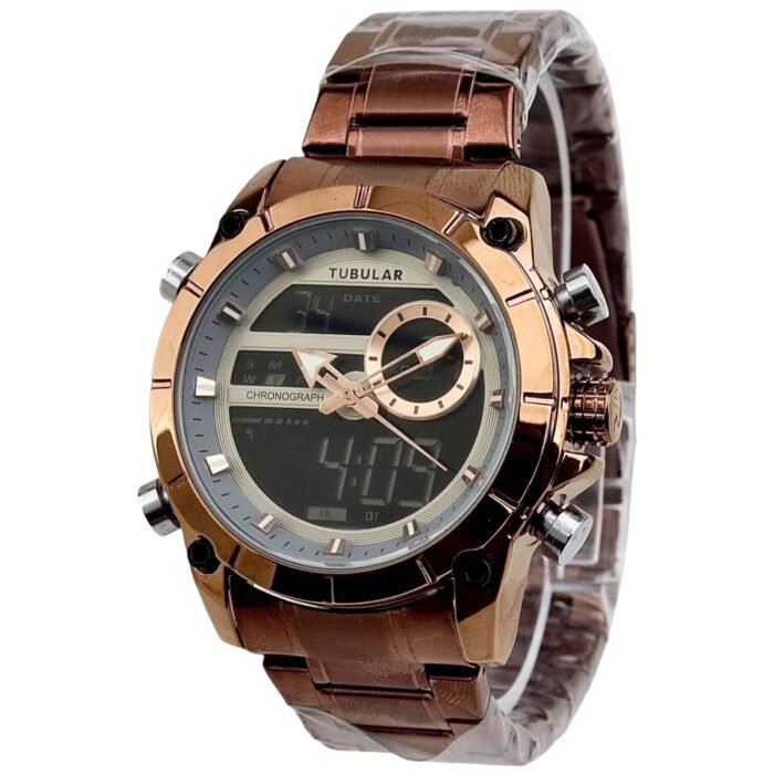 Tubular - Analog/Digital Watch - Stainless Steel - TB-138