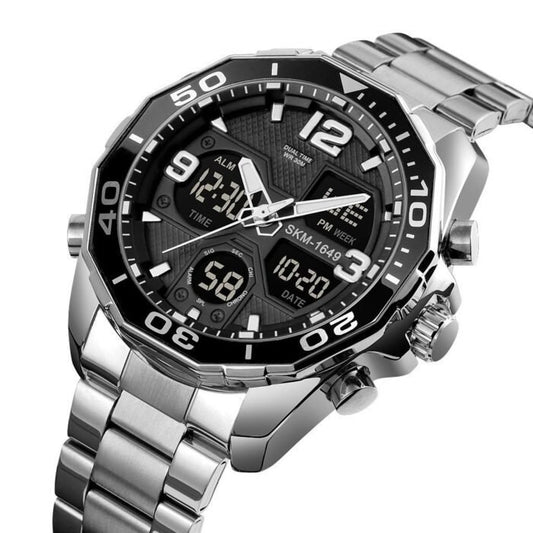 Skmei - 1649 - MultiFunctional Watch - Silver - Dials Watche