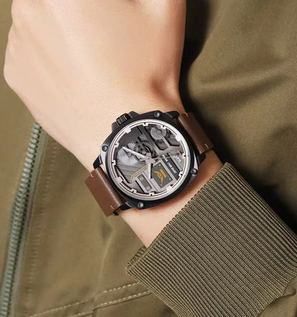 Skmei - 2289 - Wristwatch Waterproof- Black/Light Brown