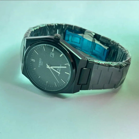 TISSOT PRX 1853 BLACK CHAIN WITH BLACK DIAL