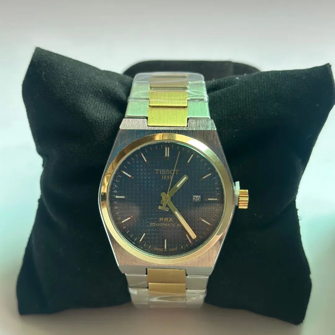 TISSOT PRX 1853 SILVER & GOLDEN CHAIN