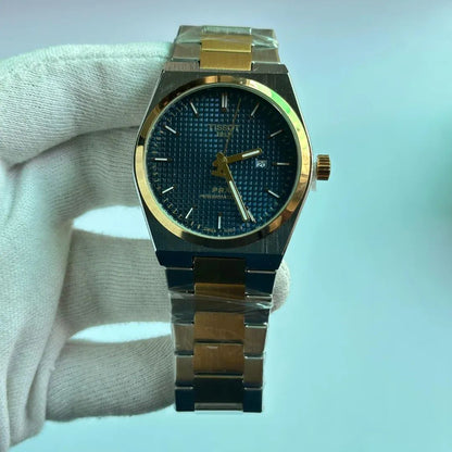 TISSOT PRX 1853 SILVER & GOLDEN CHAIN