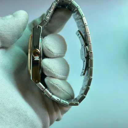 TISSOT PRX 1853 SILVER & GOLDEN CHAIN