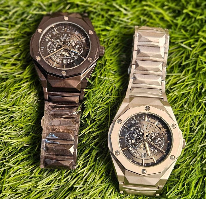 Hublot Diamond Cut Skeleton Watch