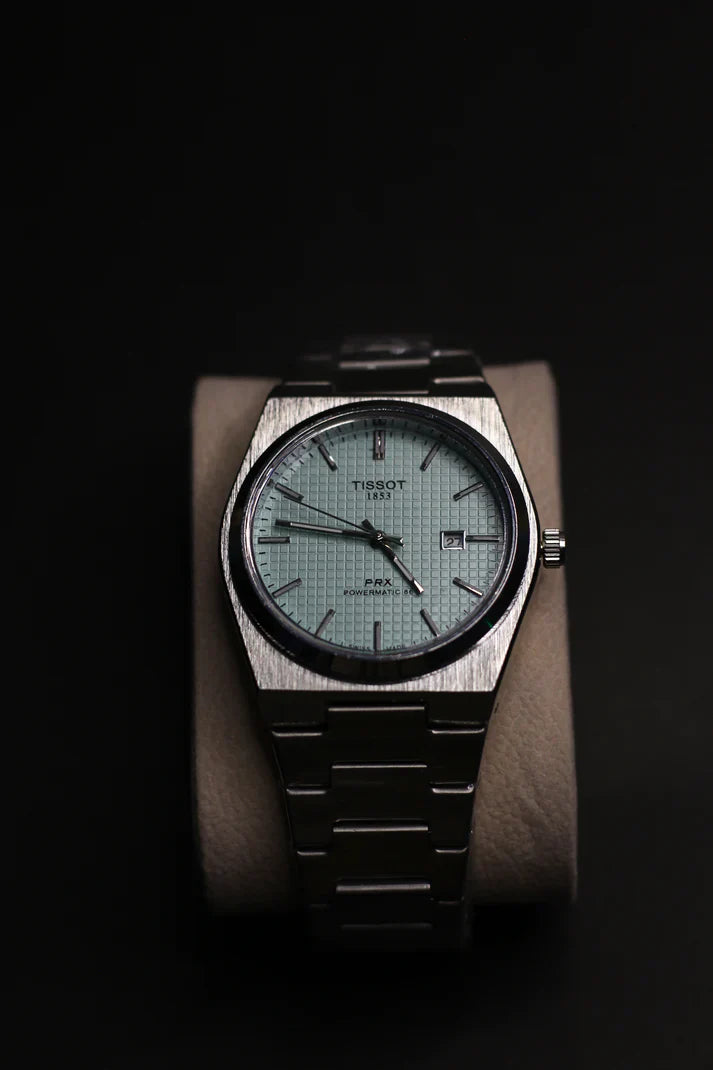 TISSOT PRX 1853 SILVER CHAIN WITH TIFFANY DIAL