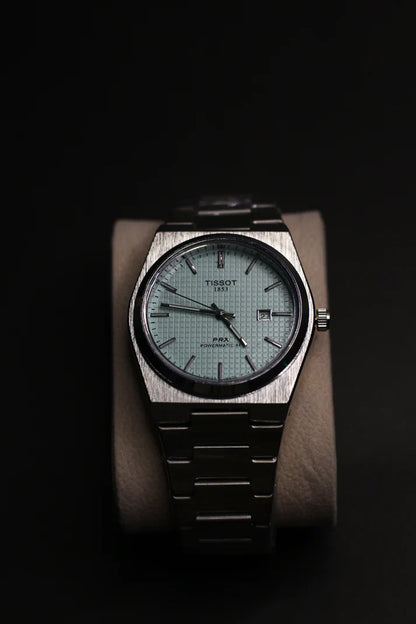 TISSOT PRX 1853 SILVER CHAIN WITH TIFFANY DIAL