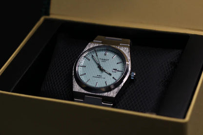 TISSOT PRX 1853 SILVER CHAIN WITH TIFFANY DIAL