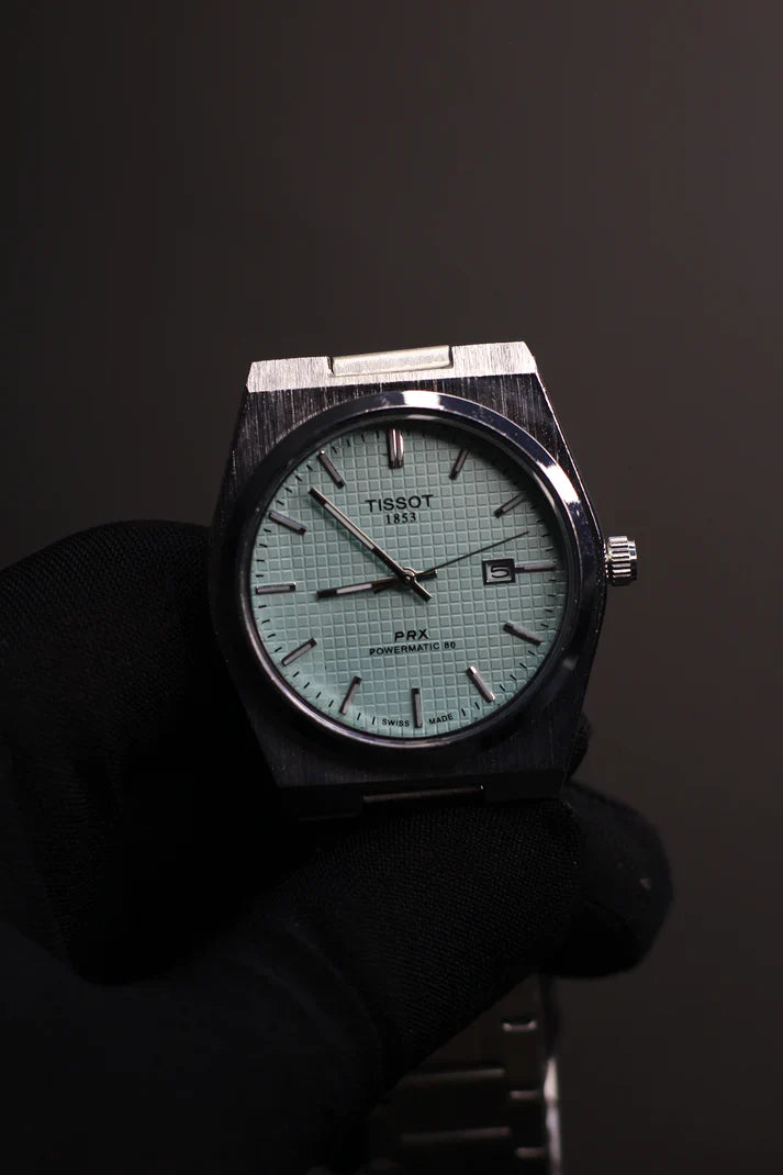 TISSOT PRX 1853 SILVER CHAIN WITH TIFFANY DIAL