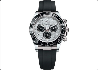 Rolex Cosmograph Daytona 40mm 18K White Gold Case Black Oysterflex – L-111