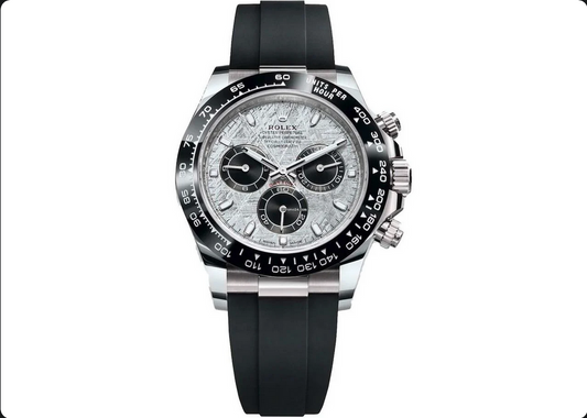 Rolex Cosmograph Daytona 40mm 18K White Gold Case Black Oysterflex – L-111