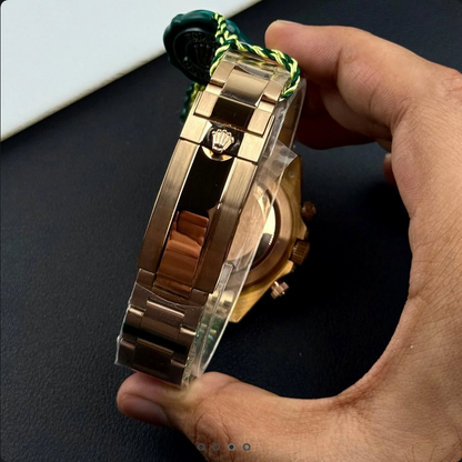 RLX – Chronograph Watch – Stone Dial – Stainless Steel – L-127