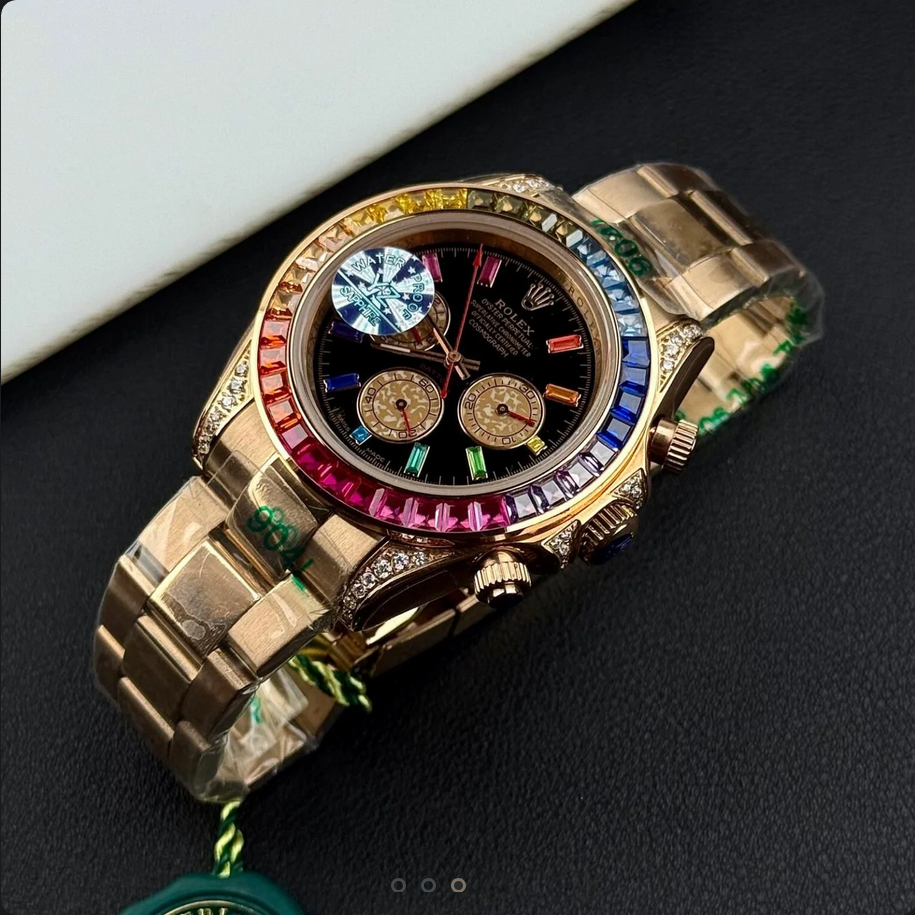 RLX – Chronograph Watch – Stone Dial – Stainless Steel – L-127