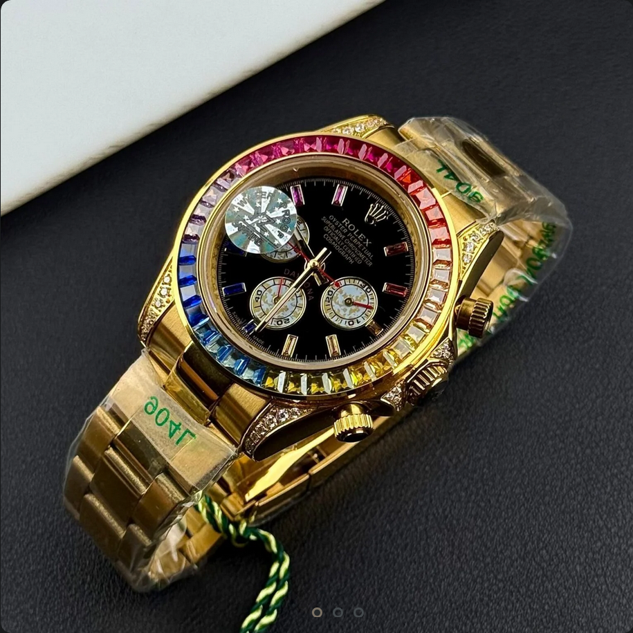 RLX – Chronograph Watch – Stone Dial – Stainless Steel – L-128