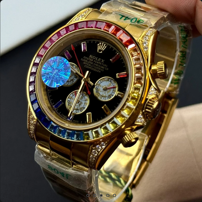 RLX – Chronograph Watch – Stone Dial – Stainless Steel – L-128