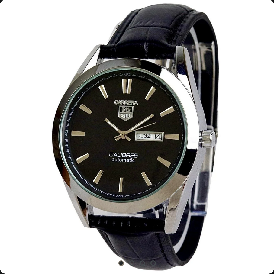 Carrera Calibre 5 – Luxury Swiss Watch – Leather Strap – S-734