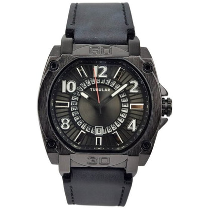 Tubular - Analog Wrist Watch - Leather Strap - TB-125