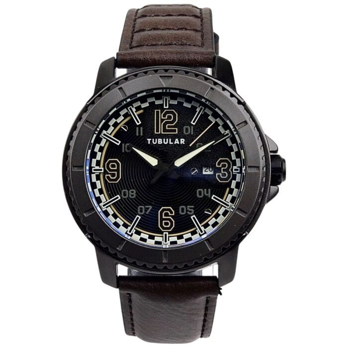 Tubular - Classic Style Watch - Leather Strap - TB-126