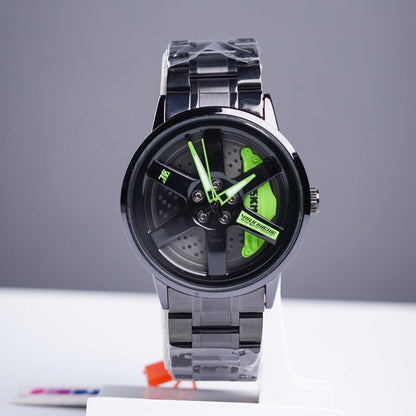 Original SKMEI 1787 ROTATING WHEEL RIM WATCH |YELLOW, RED, GREEN , WHITE