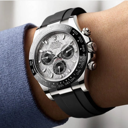 Rolex Cosmograph Daytona 40mm 18K White Gold Case Black Oysterflex – L-111