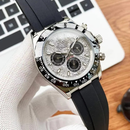 Rolex Cosmograph Daytona 40mm 18K White Gold Case Black Oysterflex – L-111